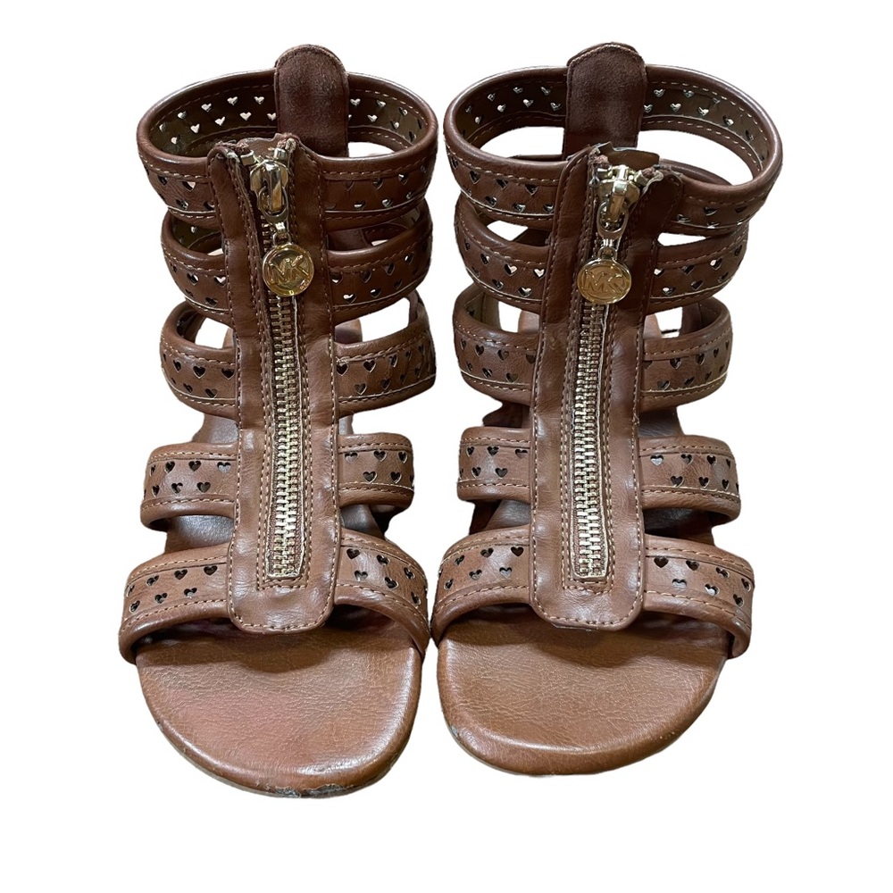 Michael Kors Gladiator Sandals Girls Size 13, Tan/Brown In colour